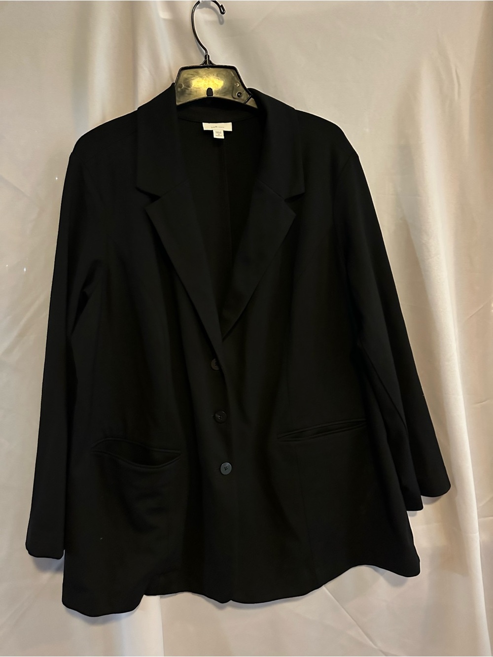 J Jill Ponte Black Relaxed Blazer Jacket - Women